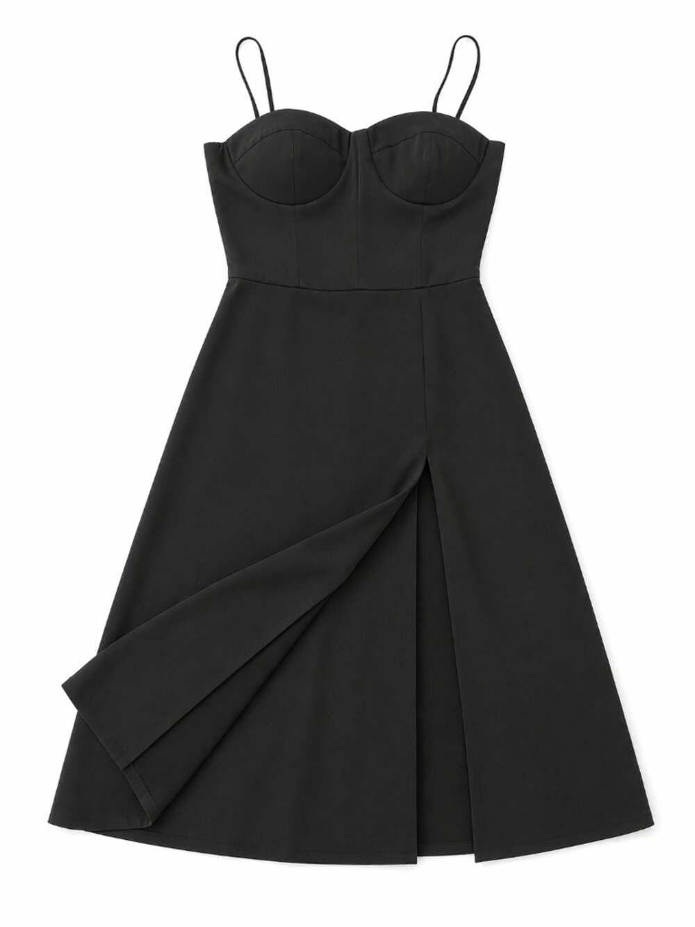 Socialite Black Bustier Dress Size M New Elegant Spaghetti Strap - Picture 3 of 4